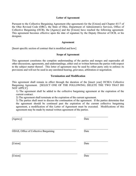 Memorandum Of Understanding Template Download Free Documents For Pdf