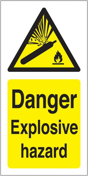Danger Explosive Hazard Vinyl Safety Labels On A Roll Seton