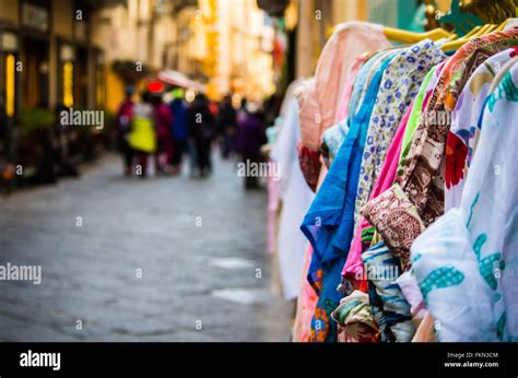 Shopping Street In Sorrento Italy Stock Photo Alamy