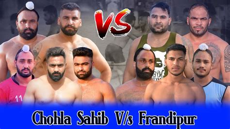 Best Match Chohla Sahib V S Frandipur D T O T Shart