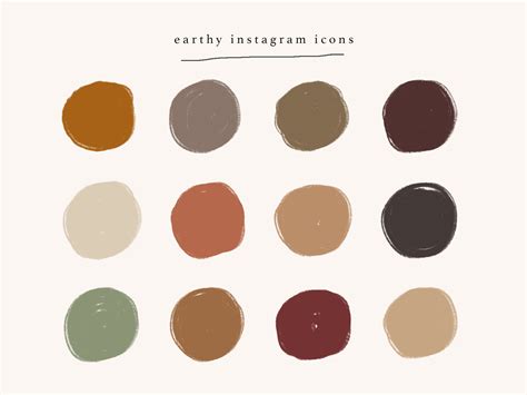 Earthy Neutral Instagram Story Highlight Icons Solid Instagram Stories