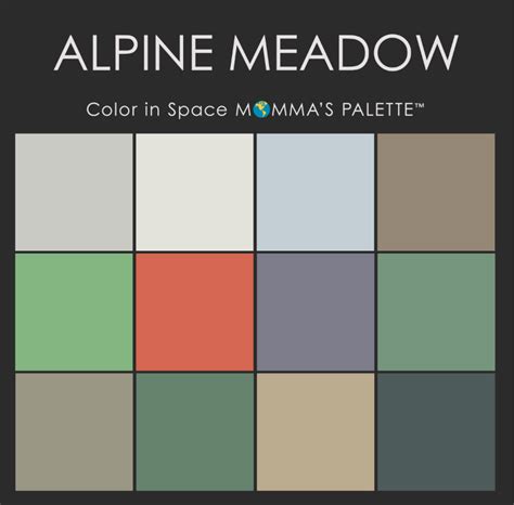 Alpine Meadow Mommas Paint Color Palette Consultation Paint Colors