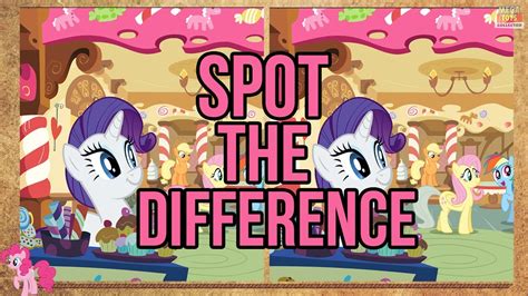 My Little Pony Game Can You Spot The Difference Warning