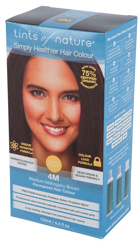 Tints Of Nature Permanent Hair Colour 4m Medium Mahogany Brown 44