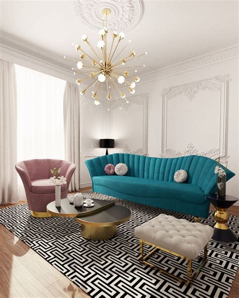 Art Deco Inspired Living Room Petra Trebjesanin Art Deco Inspired