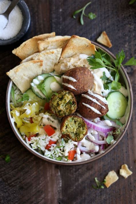 My falafel recipe is not totally traditional, but it is delicious and easy to make at home! Mediterranean Falafel Bowl with "Tabbouleh" Rice - # ...