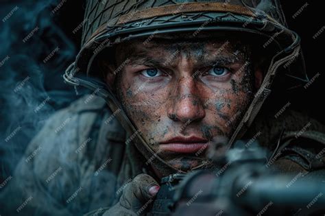 Premium Photo | Poignant wartime portrait sacrifice and bravery in a