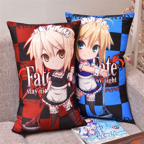Japanese Anime Fate Stay Anime Saber Hugging Body Pillow Back Pillows