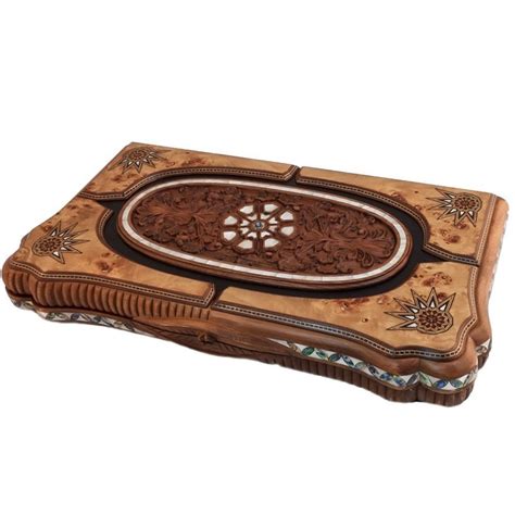 Luxe Handgemaakte Turkse Backgammon Set Grote Ottomaanse 24 Inches