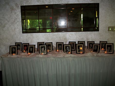 Memory Table For Class Reunion