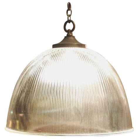 Ribbed Glass Dome Light At 1stdibs