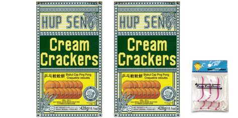 Hup Seng Cream Crackers 151 Oz Pack Of 2 Bundle With Primetime Direct 20ct Dental Flossers In