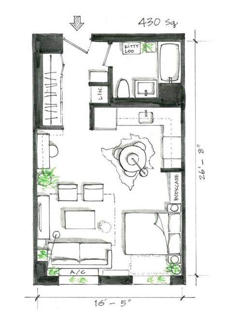 5 Smart Studio Apartment Layouts That Work Wonders For One Room Living