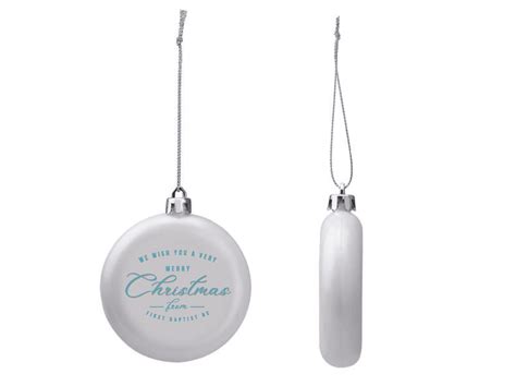 Flat Shatter Resistant Ornament The Church Shop