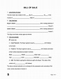 Free Bill of Sale Forms (24) - Word | PDF – eForms