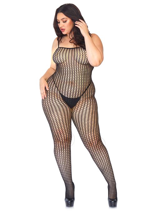 Leg Avenue Lingerie Bodystocking Aperta Allinguine Plus Size