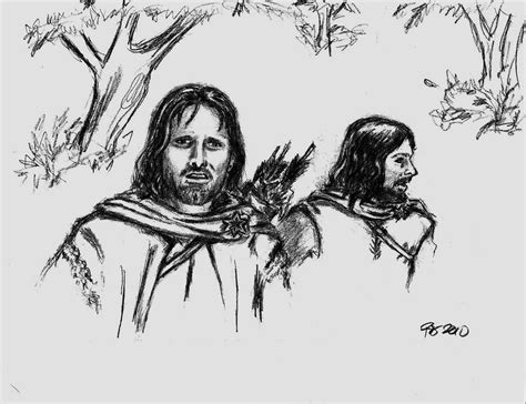 Patrol Aragorn With One Of His Rangers By Rstrider9 On Deviantart