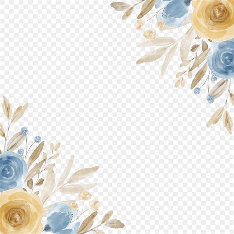 Blue Yellow Watercolor Png Transparent Watercolor Blue And Yellow