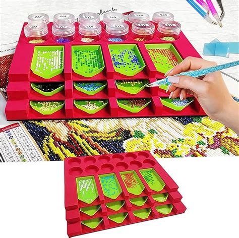 Diamond Painting Accessories Tray Organizer Multi Boat Tray Holder For