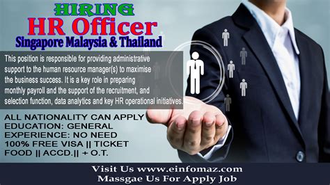 Hr Jobs Near Me Hr Officer Singapore Malaysia And Thailand