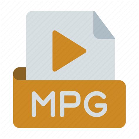 Mpg Extension Format Type Video Multimedia Document Icon