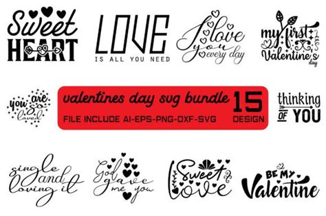 Valentines Day Svg Bundle Graphic By Design House · Creative Fabrica
