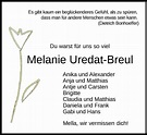 Traueranzeigen von Melanie Uredat-Breul | nordwest-trauer.de