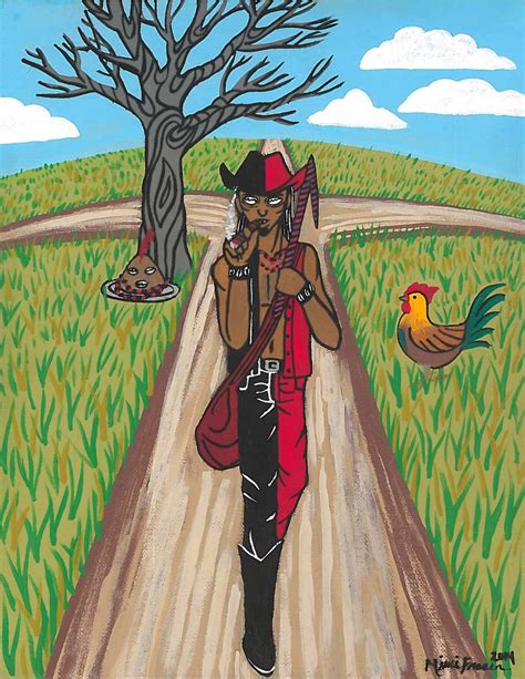 Orisha Eleggua Folk Art Print By Fierycrossroad On Etsy