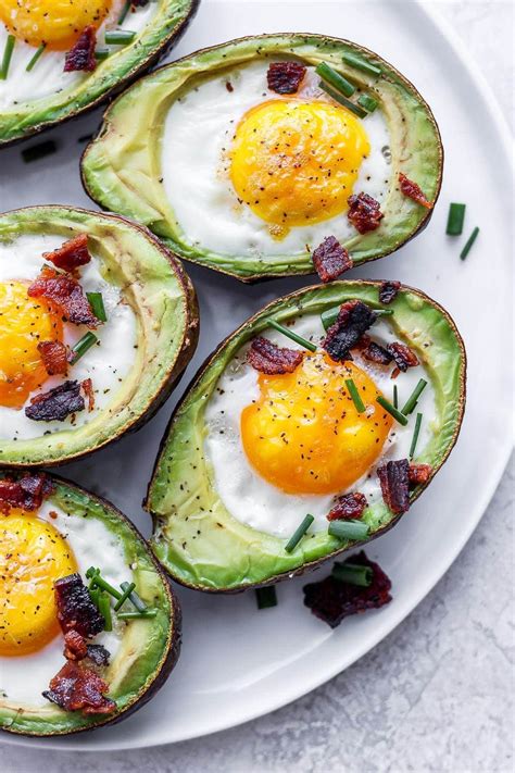 Avocado Baked Eggs Avocado Egg Bake Fit Foodie Finds