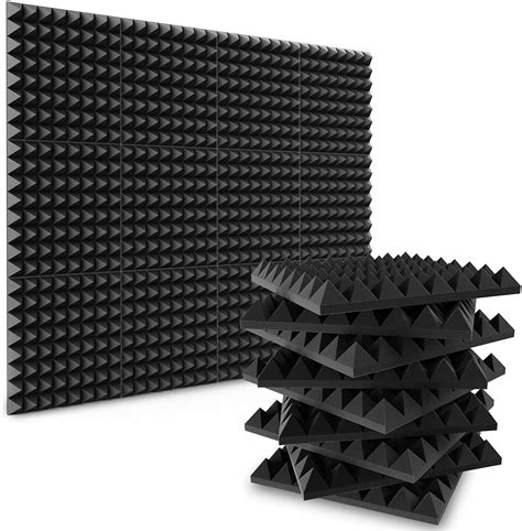 Buy Dwb Acoustic® Sound Proofing Pyramid Acoustic Foam Panels 2x12x12
