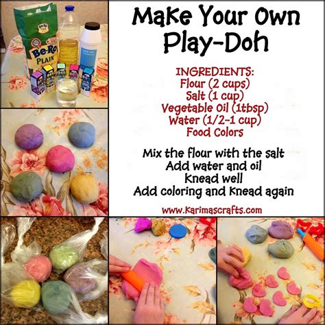 Make Your Own Play Doh Recipe