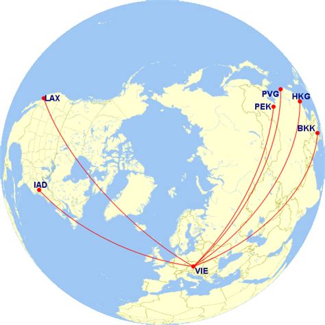 The Hub Routes Fleet And Terminal Maps For Austrian Airlines