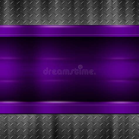 Purple Metal Ball Background With Bright Gradient And Blur Effects
