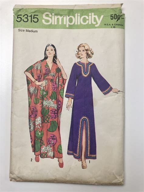 Pattern Review Simplicity 5315 8505 Caftan Julia Hincks House