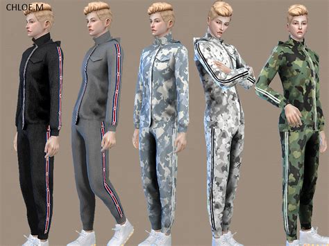 Popsy Chloem Sims4 Sports Hoodie And Shorts Male