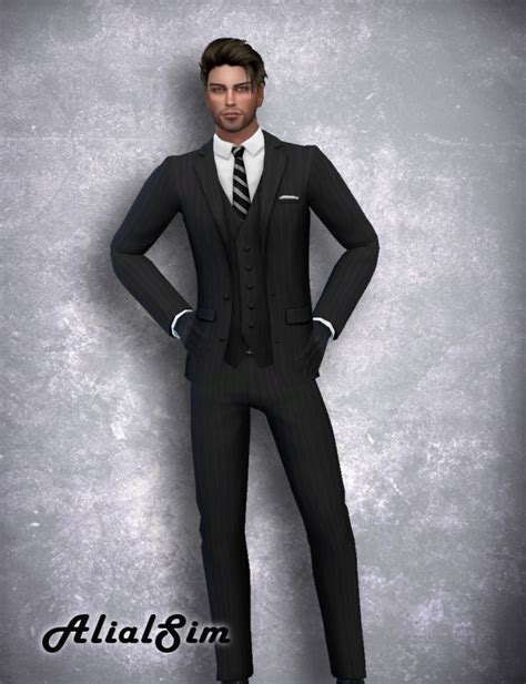 Suit Two Pieces Jacket And Pants At Alial Sim Sims 4 Updates