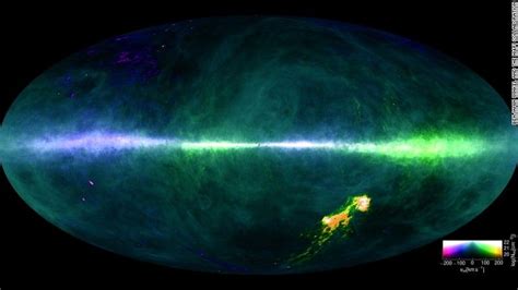 A Map Of The Milky Way Showing Concentrations Of Hydrogen The
