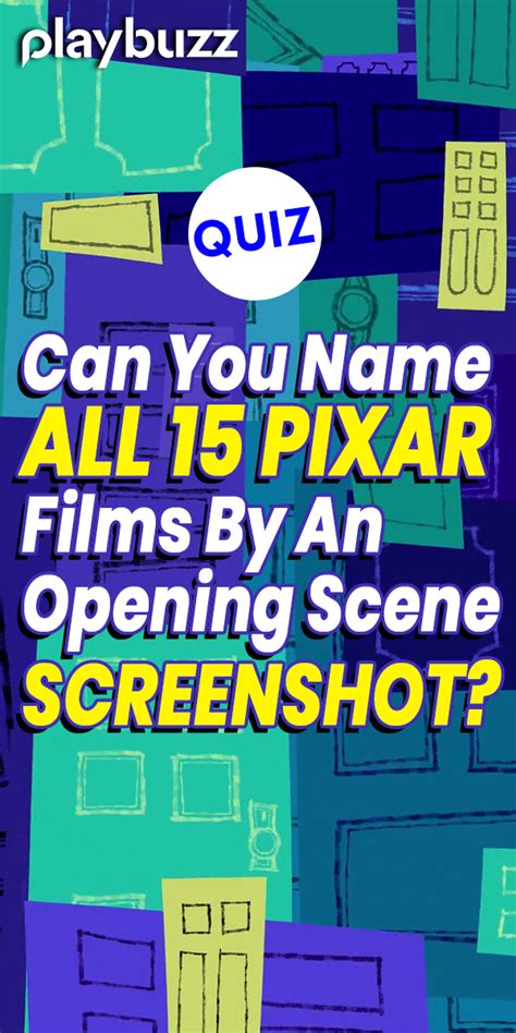 Can You Name All 15 Pixar Films By An Opening Scene Screenshot Are You Able To Tell Which