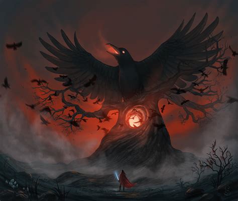 Mythological Raven Art
