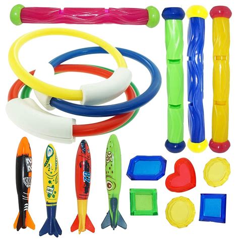 Jeu De Plongée Sous Marine Pour Enfants Ensemble De Jouets De Piscine Anneaux De Natation