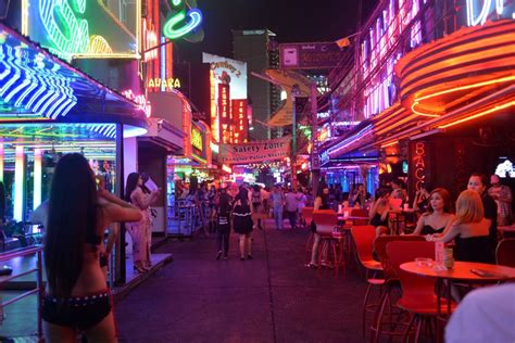 Neon bar signs & nightlife along soi cowboy street in 'red light. A Guide to Bangkok's Red Light Districts - Thailand Travel