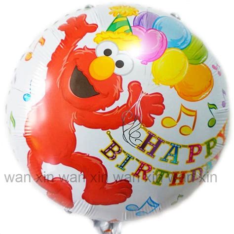 1pc Cartoon Sesame Street Foil Balloons 18inch Round Elmo Helium