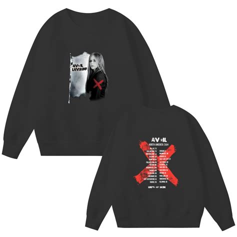 Vintage Avril Lavigne Tour Double Sided Sweatshirts Sold By Ignatius