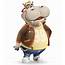 Hippo Cartoon Character  GraphicMama Characters
