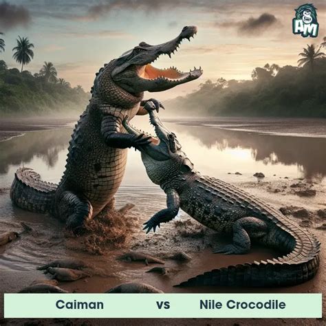 Caiman Vs Nile Crocodile See Who Wins Animal Matchup