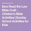 Ezra Read the Law Bible Craft - Children's Bible Activities | Sunday ...
