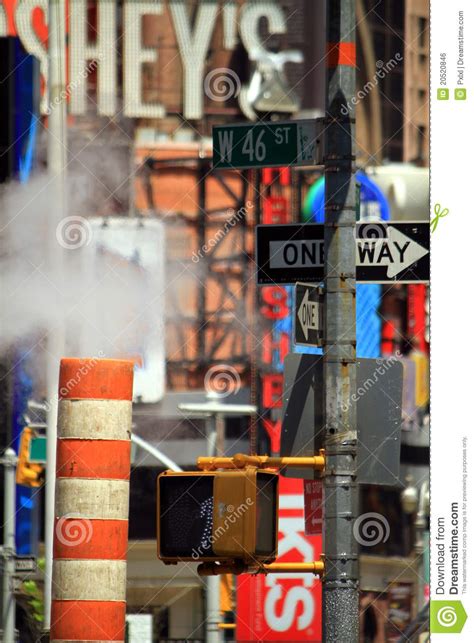 Street Signs In New York City Stock Photo Image Of