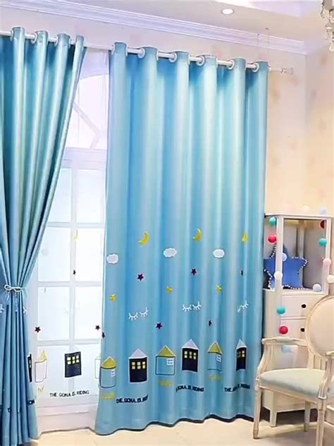 Topfinel Lovely Cartoon Car Curtains For Living Children Room Bedroom