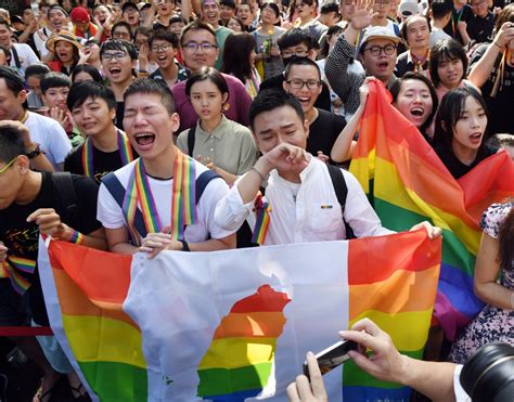 President Celebrates Taiwans Same Sex Marriage Legalization