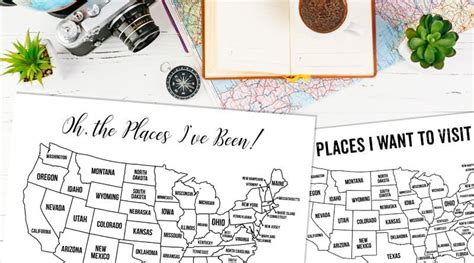 13 Free Printable Bullet Journal Usa Travel Map Coloring Page Printable